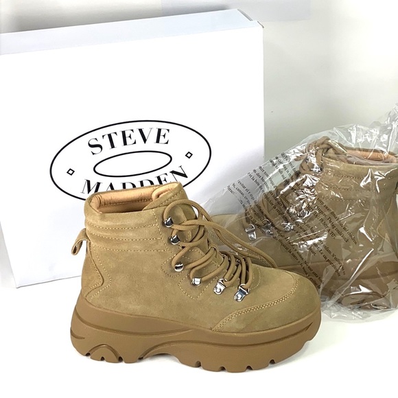 Steve Madden Shoes - Steve Madden - Husky Leather Platform Boot - 10